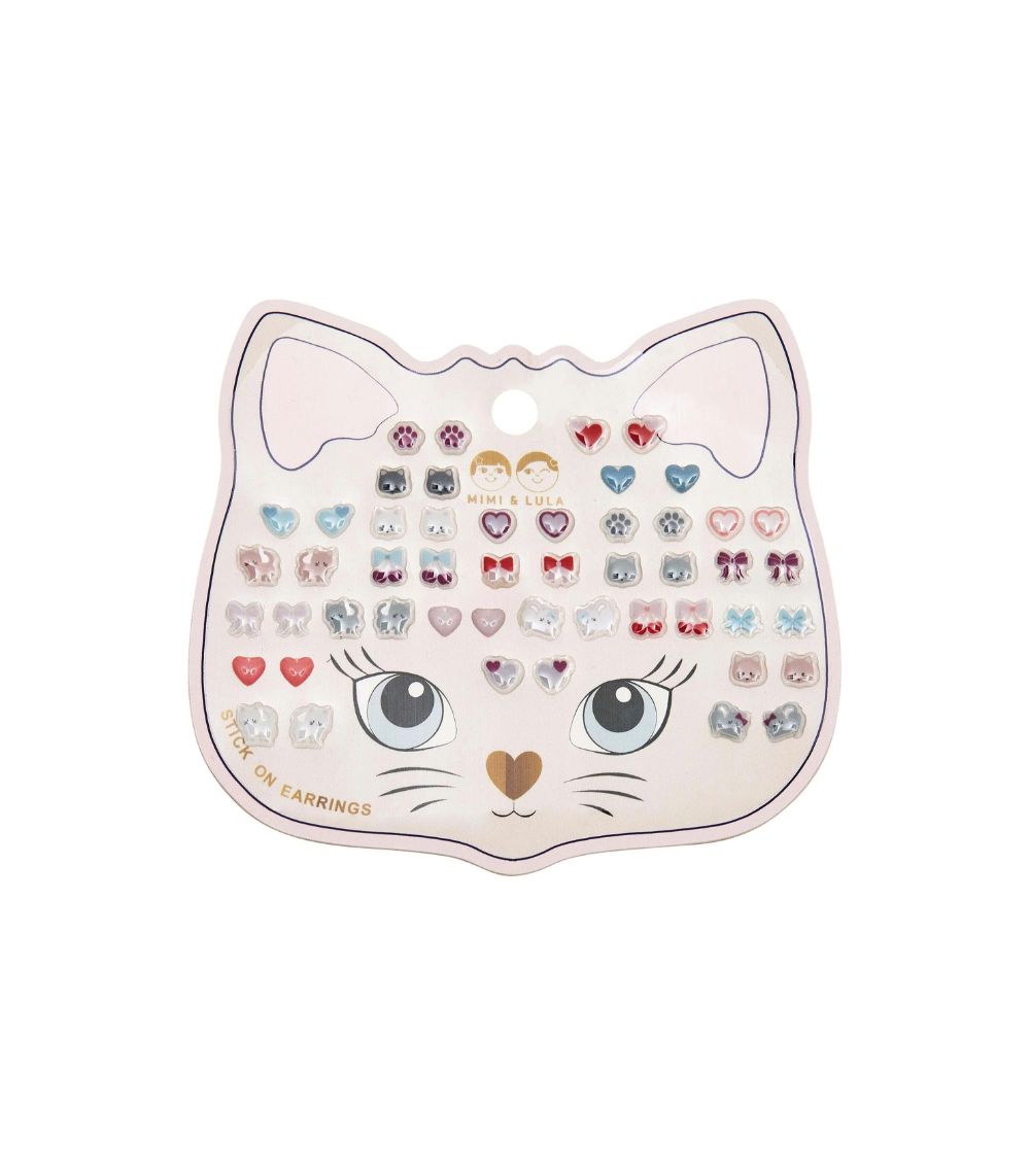 90 Kittybow Stick On Earrings - Image 1