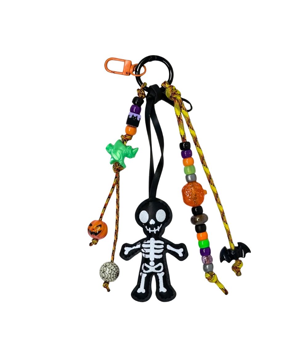 95 Spooktacular Skeleton Black Key/Bag Charm - Image 1