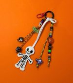 Spooktacular Skeleton White Key/Bag Charm - Image 2