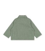 Luc Shirt Jacket, Milk Verte Stripe - Image 5