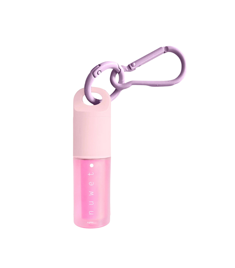 104 Inuwet Pink Lip Oil & Key Ring Merry Cherry Strawberry - Image 1