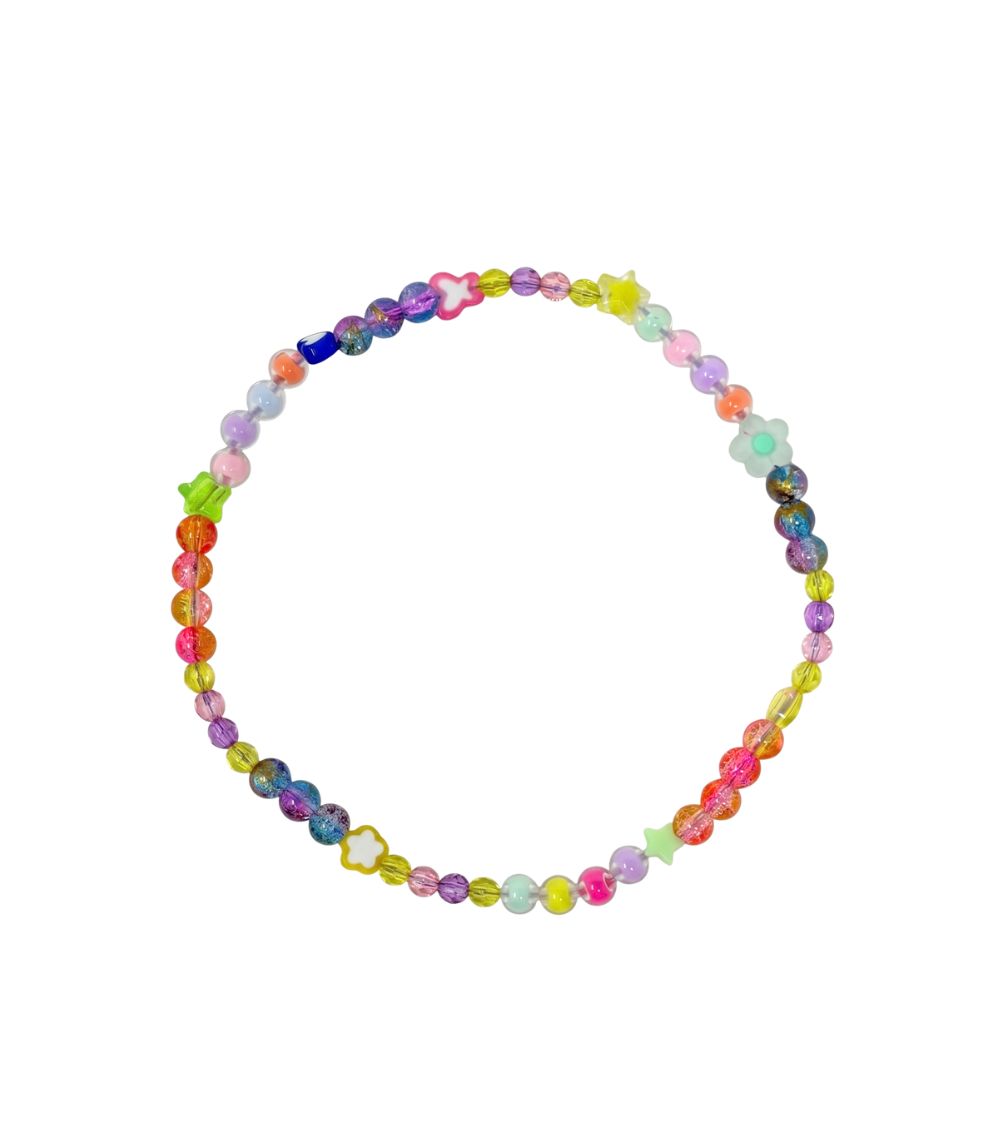 112 Sparkle & Bloom Elastic Necklace - Image 1