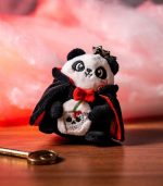 Halloween Panda Plush Key Ring "Bam-Boo!" - Tiny Super Soft! - Image 5