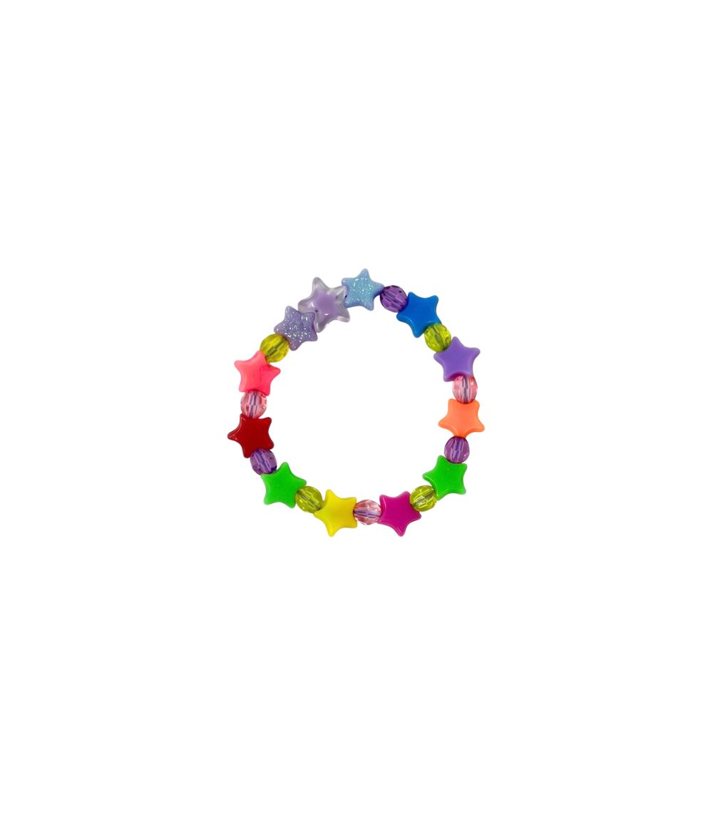 116 Rainbow Stardust Elastic Bracelet - Image 1