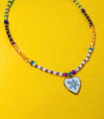 Sweetheart Daisy Embroidered Necklace - Image 2