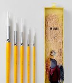 Himi Little Bird Painting Brushes 5pcs, Yellow - Image 2