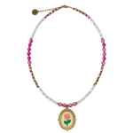 English Garden Embroidered Necklace