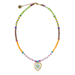 Sweetheart Daisy Embroidered Necklace