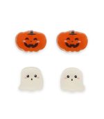 Halloween Set of Four Mini Hair Clips - Clip Me Up! - Ghost And Pumpkin - Image 2