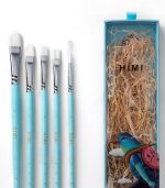 Himi Little Bird Painting Brushes 5pcs, Blue - Image 3