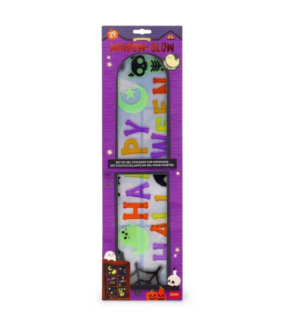 25 Set of Gel Window Stickers - Windo-Glow - Happy Halloween - Image 1