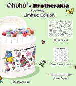 Ohuhu Honolulu B X Brotherakia 24 Colors Dual Tips Alcohol Art Markers, Brush & Fine - Image 10