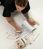 Ohuhu Honolulu B X Brotherakia 24 Colors Dual Tips Alcohol Art Markers, Brush & Fine - Image 4