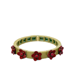 Mamacita 3D Flower Tile Bracelet Beige/Terracotta