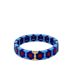 Mamacita Retro Daisy Tile Bracelet Blue/Sky Blue