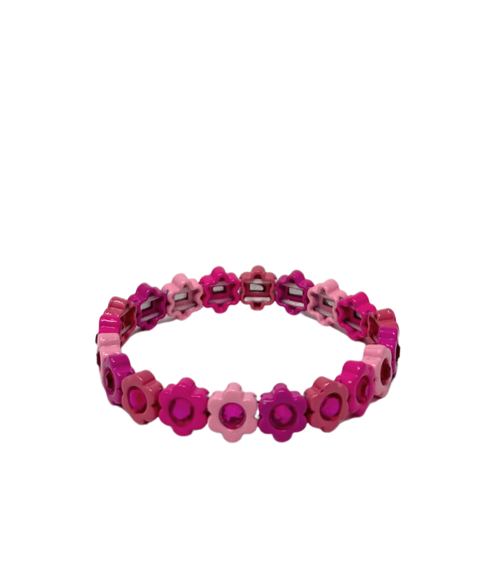359 Mamacita Daisy Tile Bracelet Multi Pink - Image 1