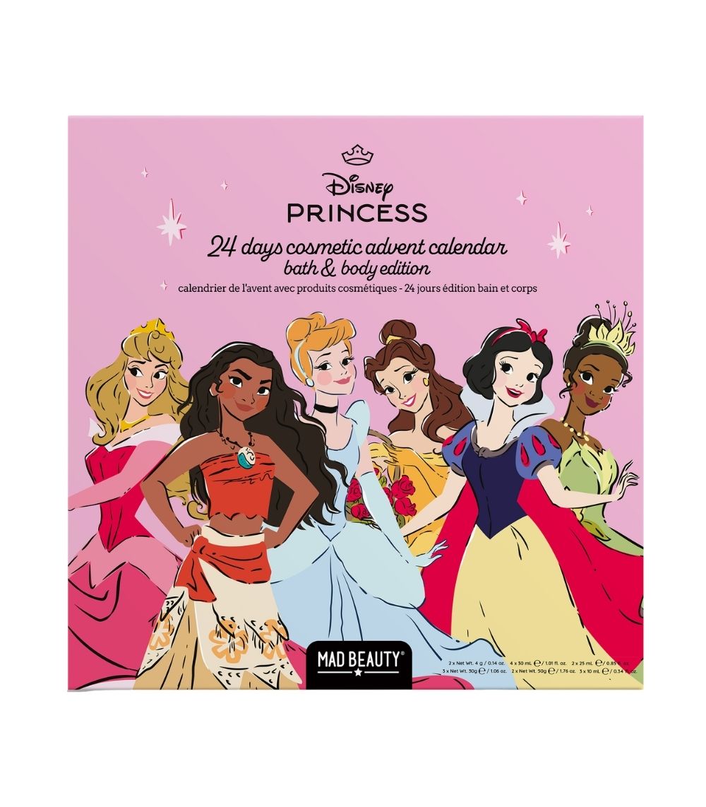 4 Disney Princess - 24 Days Bath, Body & Beauty Advent Calendar - Image 1