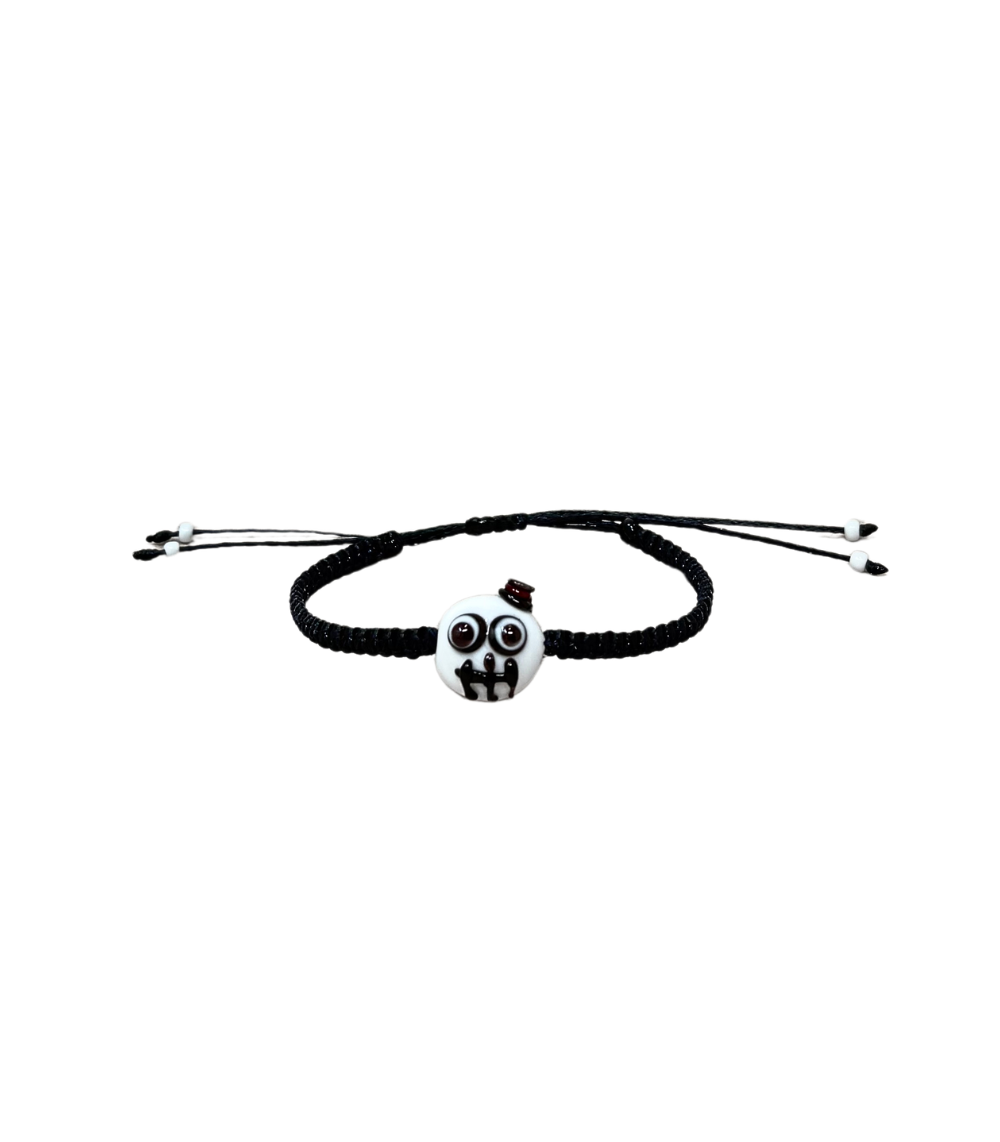 43 Mardi Murano Boy Bracelet, Black - Image 1