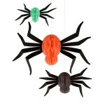 Meri Meri Hanging Honeycomb Spiders (x 12)