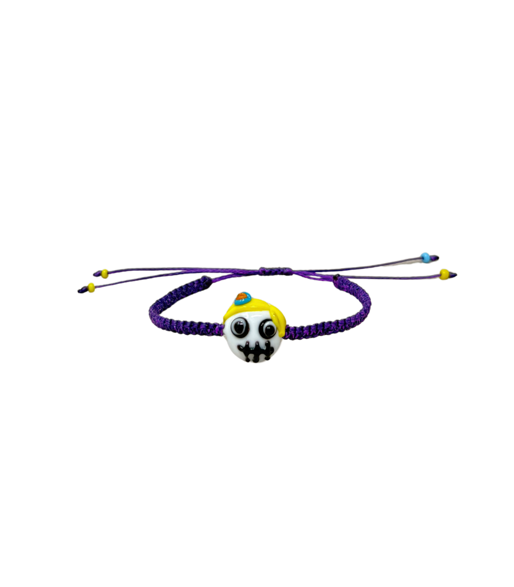 44 Mardi Murano Girl Bracelet, Purple - Image 1