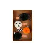 Meri Meri Halloween Pompom Hair Clips (x 4) - Image 3