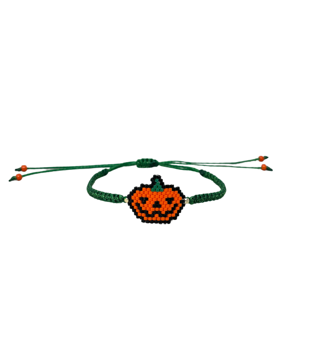 46 Mardi Pumpkin Bracelet, Green - Image 1