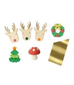 Meri Meri Gingham Bow Reindeer Crackers - Image 3