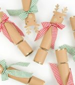 Meri Meri Gingham Bow Reindeer Crackers - Image 2