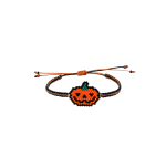Mardi Pumpkin Bracelet, Black/Orange