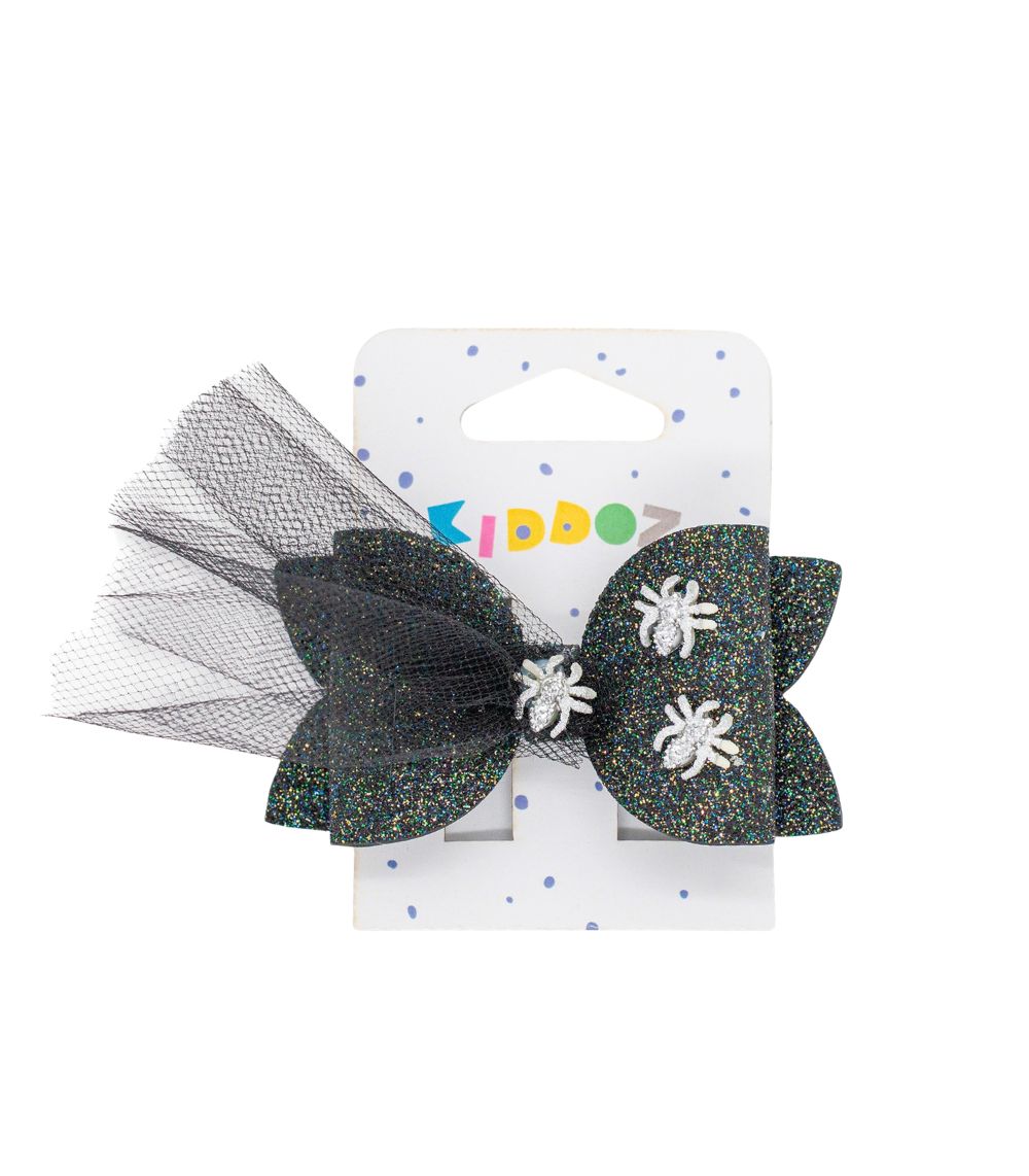 5 Kiddoz Midnight Spiderweb Hair Clips - Image 1