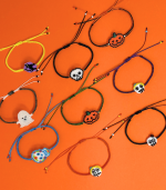 Mardi Pumpkin Bracelet, Black/Orange - Image 2