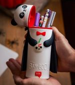 Kawaii 2 In 1 Soft Silicone Pencil Case - Panda "Bam-Boo" - Image 3