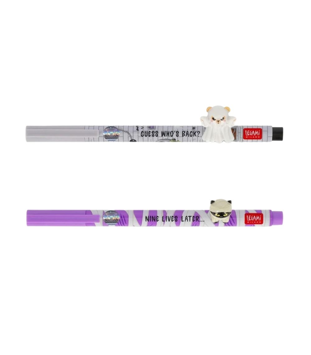 81 Set of 2 Gel Pens Lovely Friends - Spooky Party - Image 1